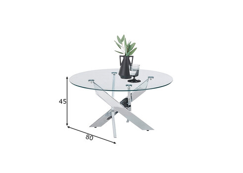 Diivanilaud KOPENHAGEN metall, 80x80xH45 cm