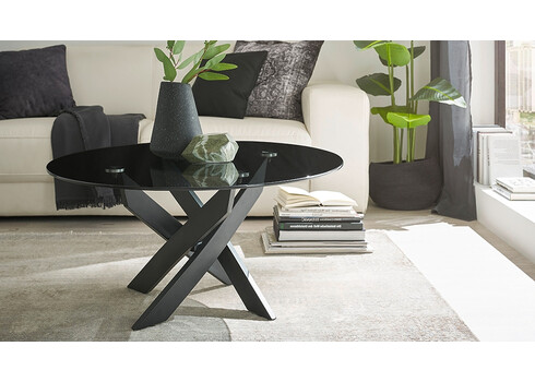 Diivanilaud KOPENHAGEN must, 80x80xH45 cm