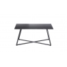 Diivanilaud MONTEVIDEO must marmor, 95x60xH44 cm