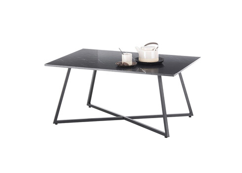 Diivanilaud MONTEVIDEO must marmor, 95x60xH44 cm