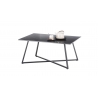 Diivanilaud MONTEVIDEO must marmor, 95x60xH44 cm