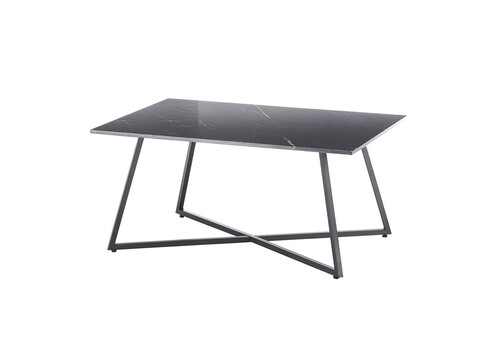 Diivanilaud MONTEVIDEO must marmor, 95x60xH44 cm