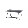Diivanilaud MONTEVIDEO must marmor, 95x60xH44 cm