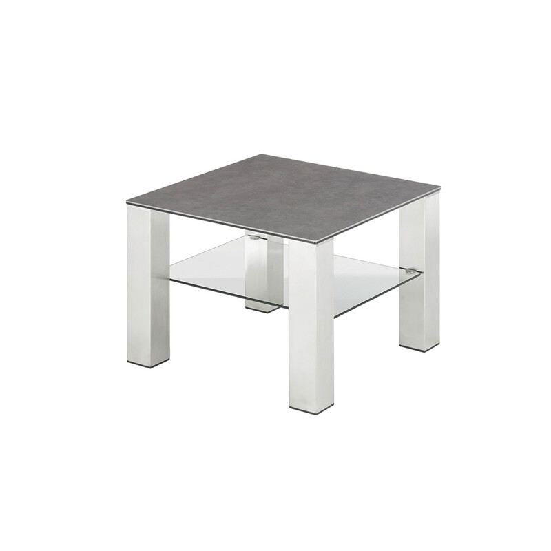 Diivanilaud PUNO hall, 60x60xH43 cm