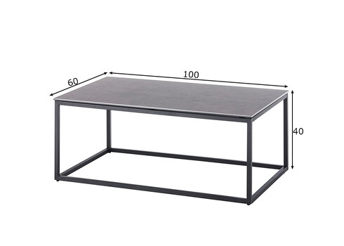 Diivanilaud VARNA antratsiit, 110x60xH40 cm