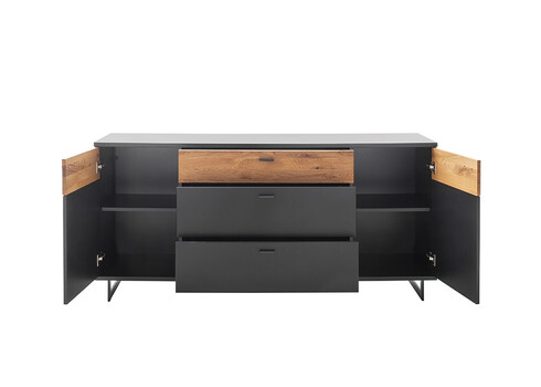 Kummut CESENA must / tamm, 180x44xH84 cm