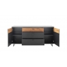 Kummut CESENA must / tamm, 180x44xH84 cm