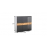 Kapp CESENA must / tamm, 135x37xH124 cm