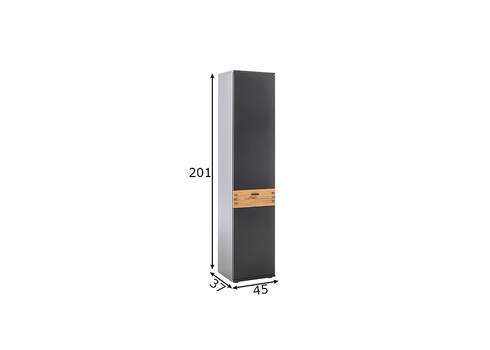 Kapp CESENA must / tamm, 45x37xH201 cm