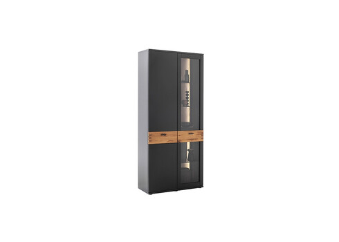 Vitriinkapp CESENA must / tamm, 90x37xH201 cm