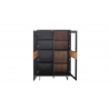 Vitriinkapp CESENA must / tamm, 90x37xH134 cm