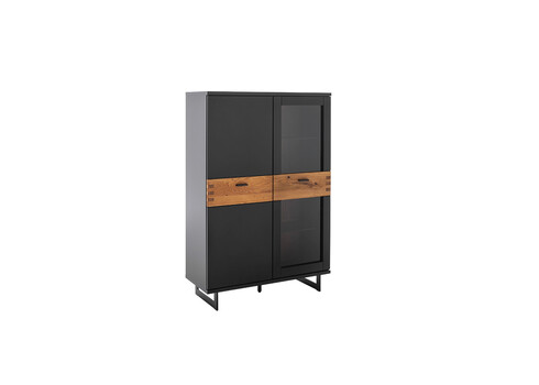 Vitriinkapp CESENA must / tamm, 90x37xH134 cm