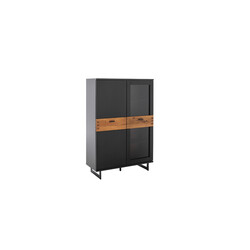 Vitriinkapp CESENA must / tamm, 90x37xH134 cm