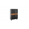 Vitriinkapp CESENA must / tamm, 90x37xH134 cm