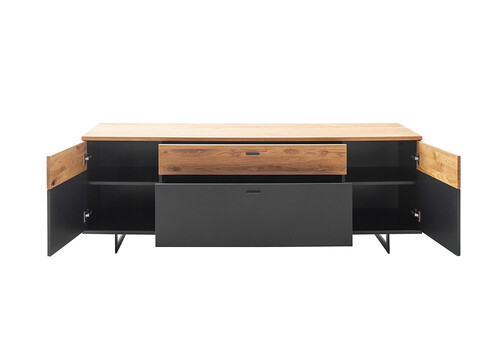 Tv-alus CESENA must / tamm, 195x50xH67 cm