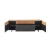 Tv-alus CESENA must / tamm, 195x50xH67 cm