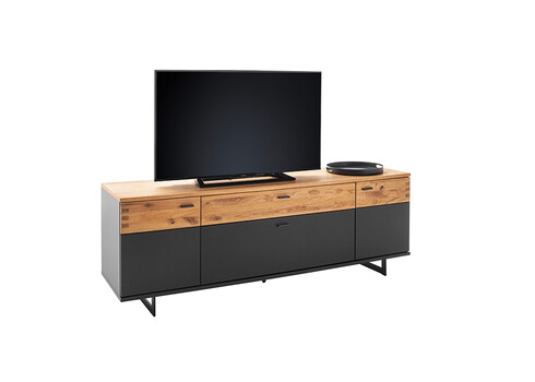 Tv-alus CESENA must / tamm, 195x50xH67 cm