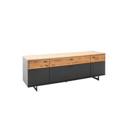 Tv-alus CESENA must / tamm, 195x50xH67 cm