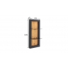 Seinariiul CESENA must / tamm, 43x25xH105 cm