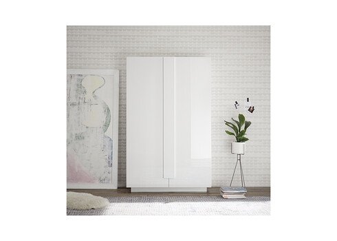 Kapp JUPITER valge kõrgläige, 121x44xH193 cm