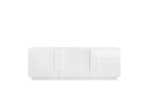 Tv-alus JUPITER valge kõrgläige, 181x44xH63 cm
