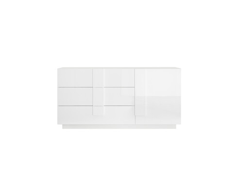 Kummut JUPITER valge kõrgläige, 181x44xH90 cm