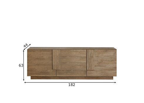 Tv-alus JUPITER tamm, 181x44xH63 cm