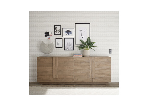 Kummut JUPITER valge kõrgläige, 241x44xH90 cm