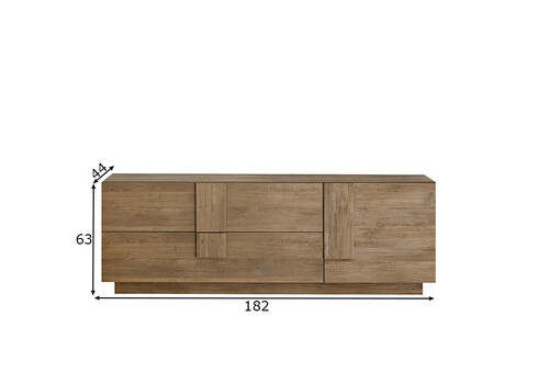 Tv-alus JUPITER tamm, 181x44xH63 cm