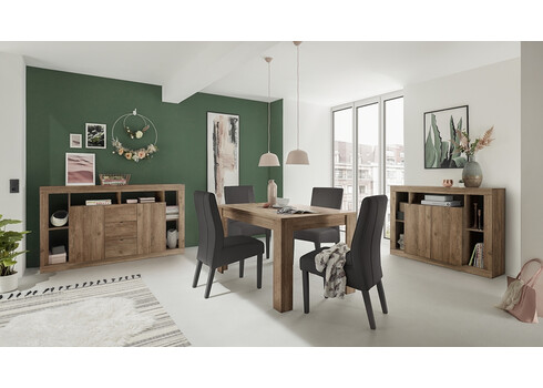 Kummut RIMINI tamm, 172x42xH102 cm