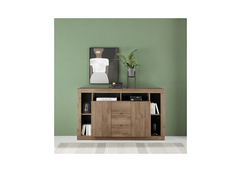 Kummut RIMINI tamm, 172x42xH102 cm