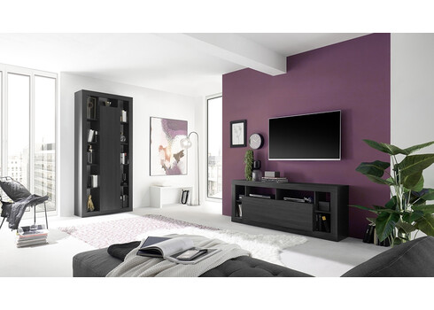 Tv-alus RIMINI must, 184x42xH66 cm