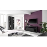 Tv-alus RIMINI must, 184x42xH66 cm