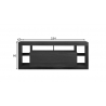 Tv-alus RIMINI must, 184x42xH66 cm
