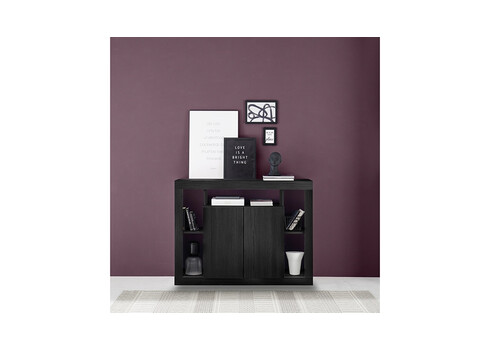 Kummut RIMINI must, 134x42xH102 cm