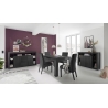 Kummut RIMINI must, 134x42xH102 cm