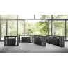 Kummut RIMINI must, 172x42xH102 cm