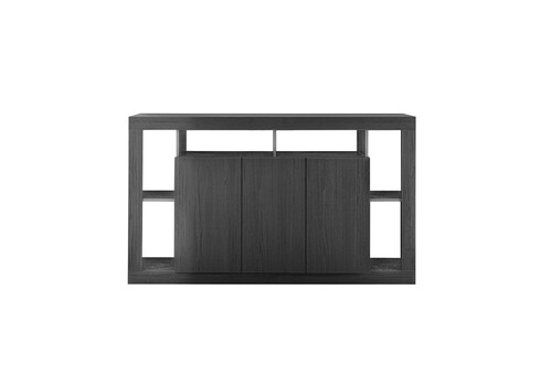Kummut RIMINI must, 172x42xH102 cm