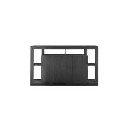 Kummut RIMINI must, 172x42xH102 cm