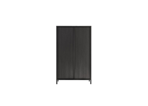 Kapp STEEL must, 106x40xH177 cm