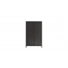 Kapp STEEL must, 106x40xH177 cm