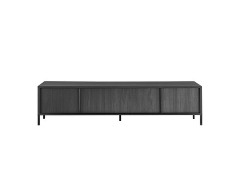 Tv-alus STEEL must, 206x51x40 cm