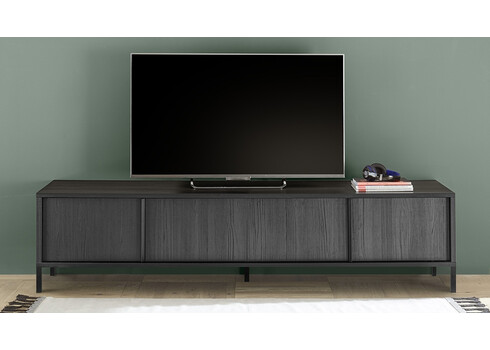 Tv-alus STEEL must, 206x51x40 cm