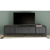 Tv-alus STEEL must, 206x51x40 cm