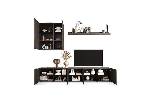 Elutoakomplekt VENUS hall / tamm, 301x44xH195 cm