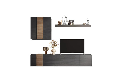 Elutoakomplekt VENUS hall / tamm, 301x44xH195 cm