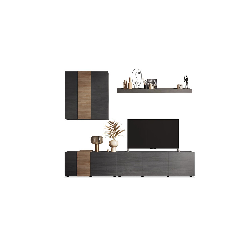 Elutoakomplekt VENUS hall / tamm, 301x44xH195 cm