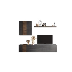 Elutoakomplekt VENUS hall / tume tamm, 301x44xH195 cm