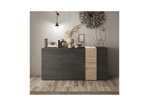 Kummut VENUS hall / tamm, 181x44xH86 cm