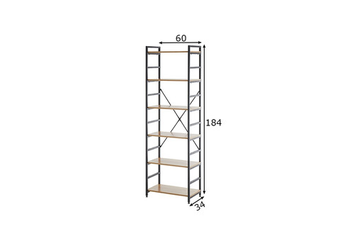 Kontoririiul BRANCA tamm, 60x34xH184 cm